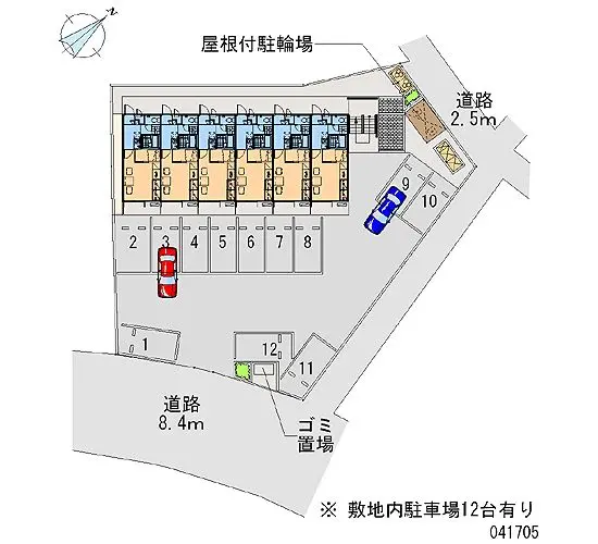 ★手数料０円★東松山市松山町３丁目　月極駐車場（LP）